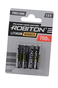 Батарейка (элемент питания) Robiton Winner R-FR03-BL4 FR03 BL4, 1 штука